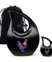 10-inch Chicken theme Cross Drop Design Custom Urn