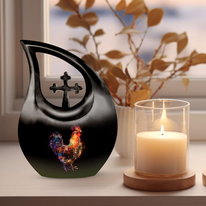 10-inch Chicken-themed Cross Drop Design 