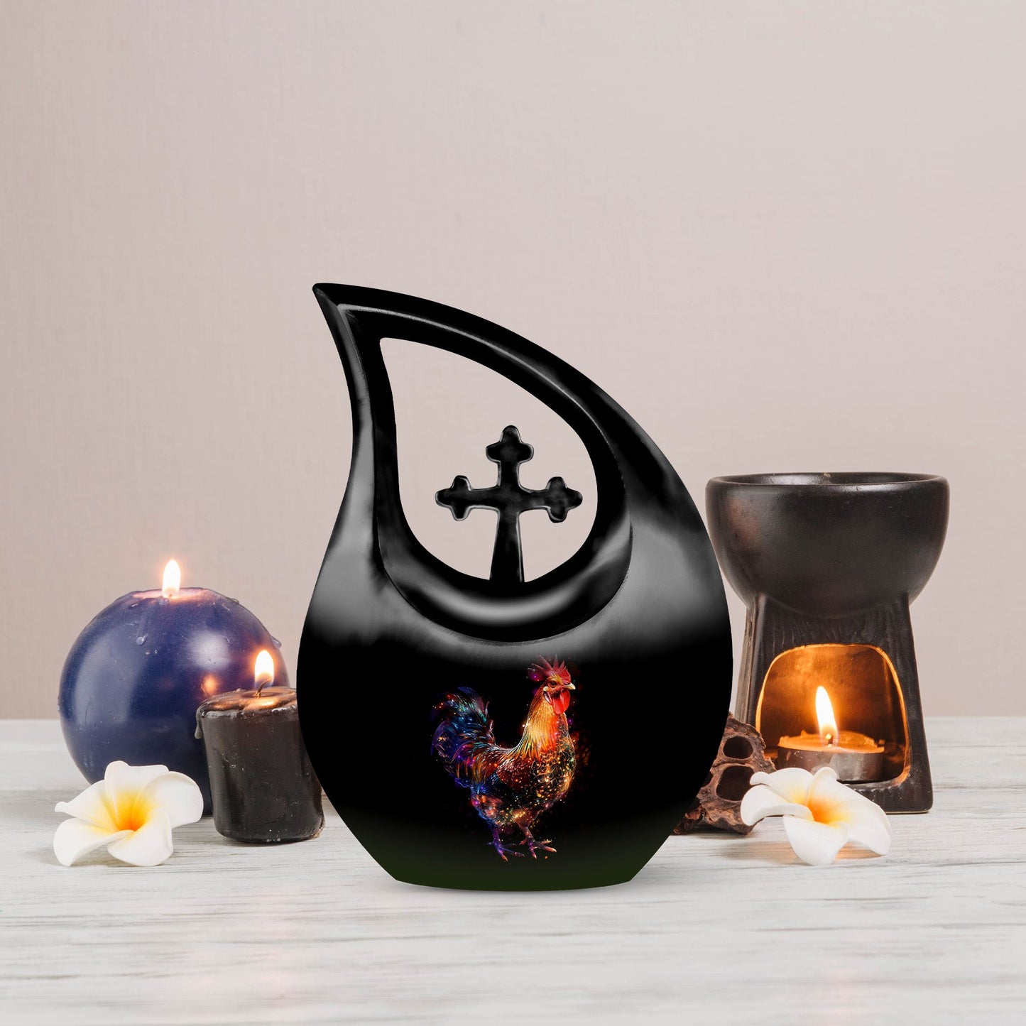 10-inch Chicken-themed Cross Drop Design 