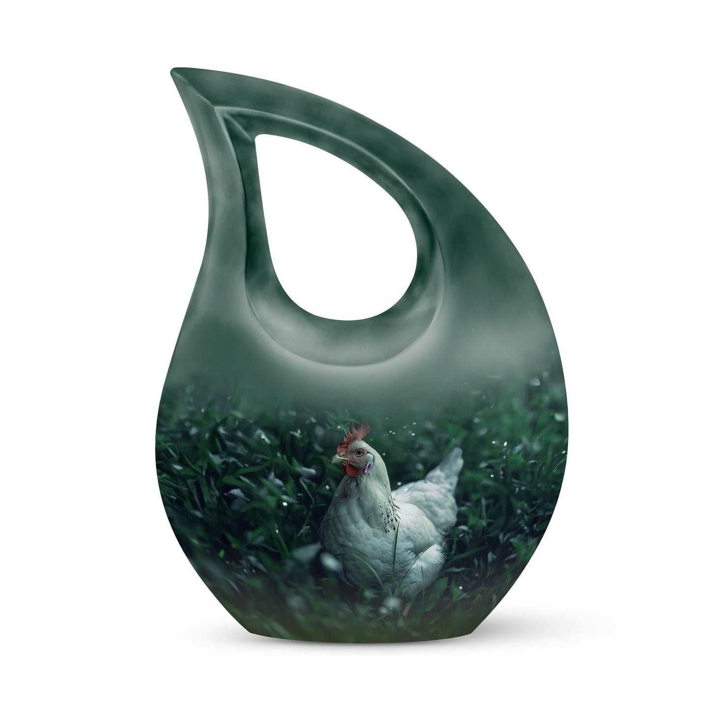 Chicken themed Cross Drop Urn