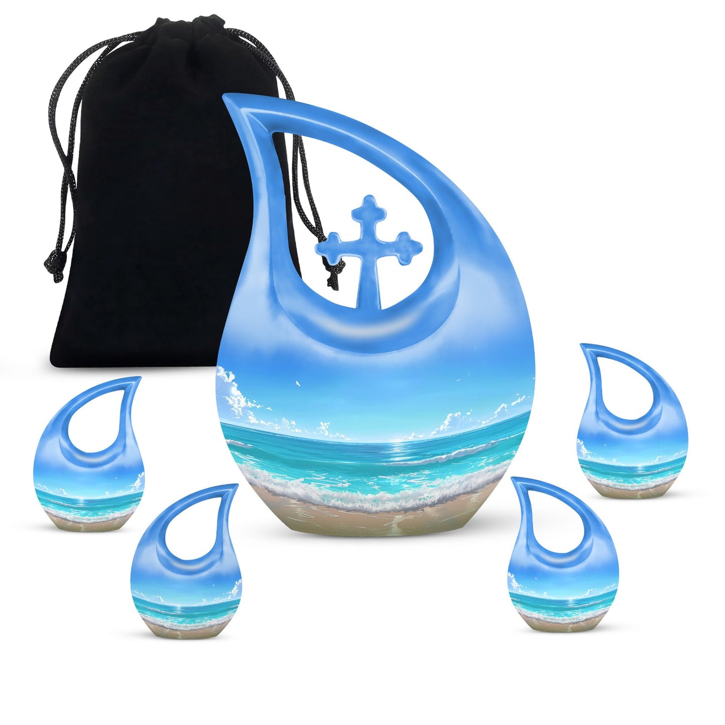 Personalized Beach Keepsake Urn for Human Ashes - Yatskia
