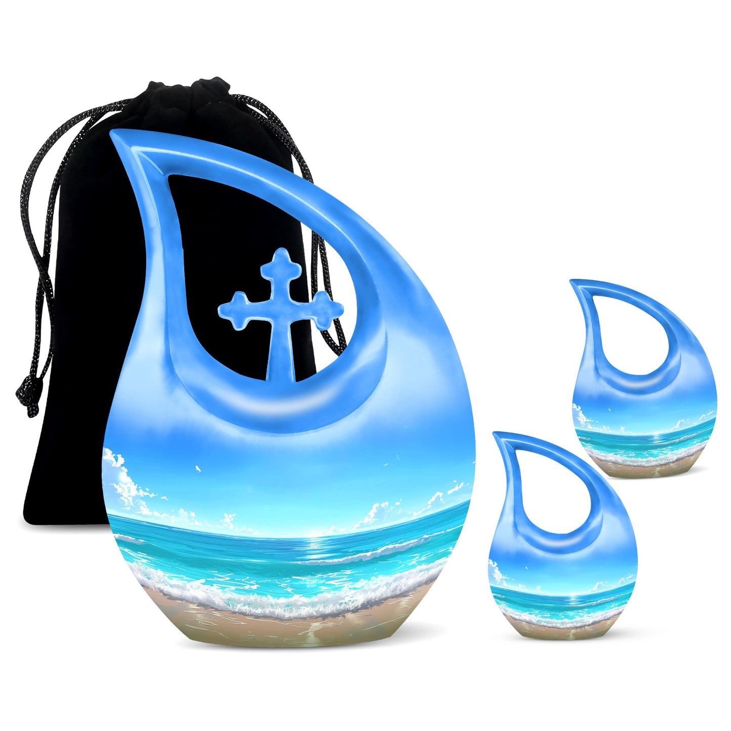 Personalized Beach Keepsake Urn for Human Ashes - Yatskia