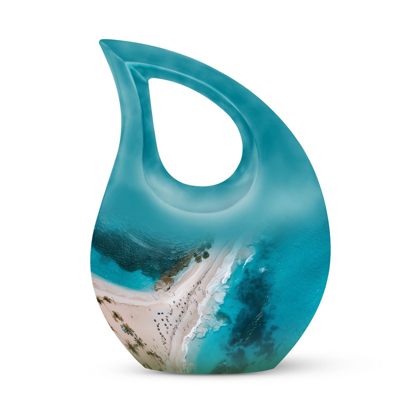 Beach Themed Cross Drop beach urn