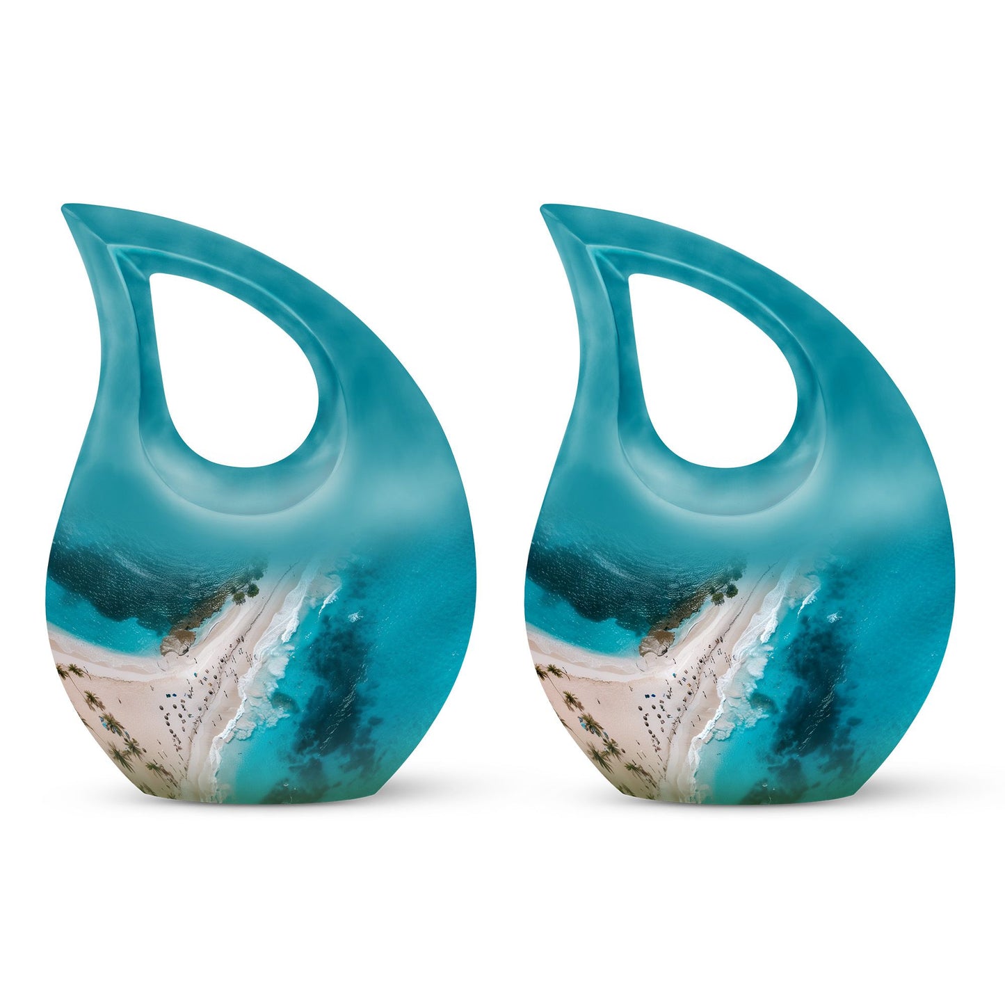 Beach Themed Cross Drop beach urn