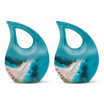 Beach Themed Cross Drop beach urn