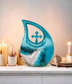 Beach Themed Cross Drop beach urn