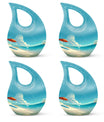 Beach Themed Cross Drop Cremation Urn