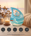 Beach Themed Cross Drop Cremation Urn