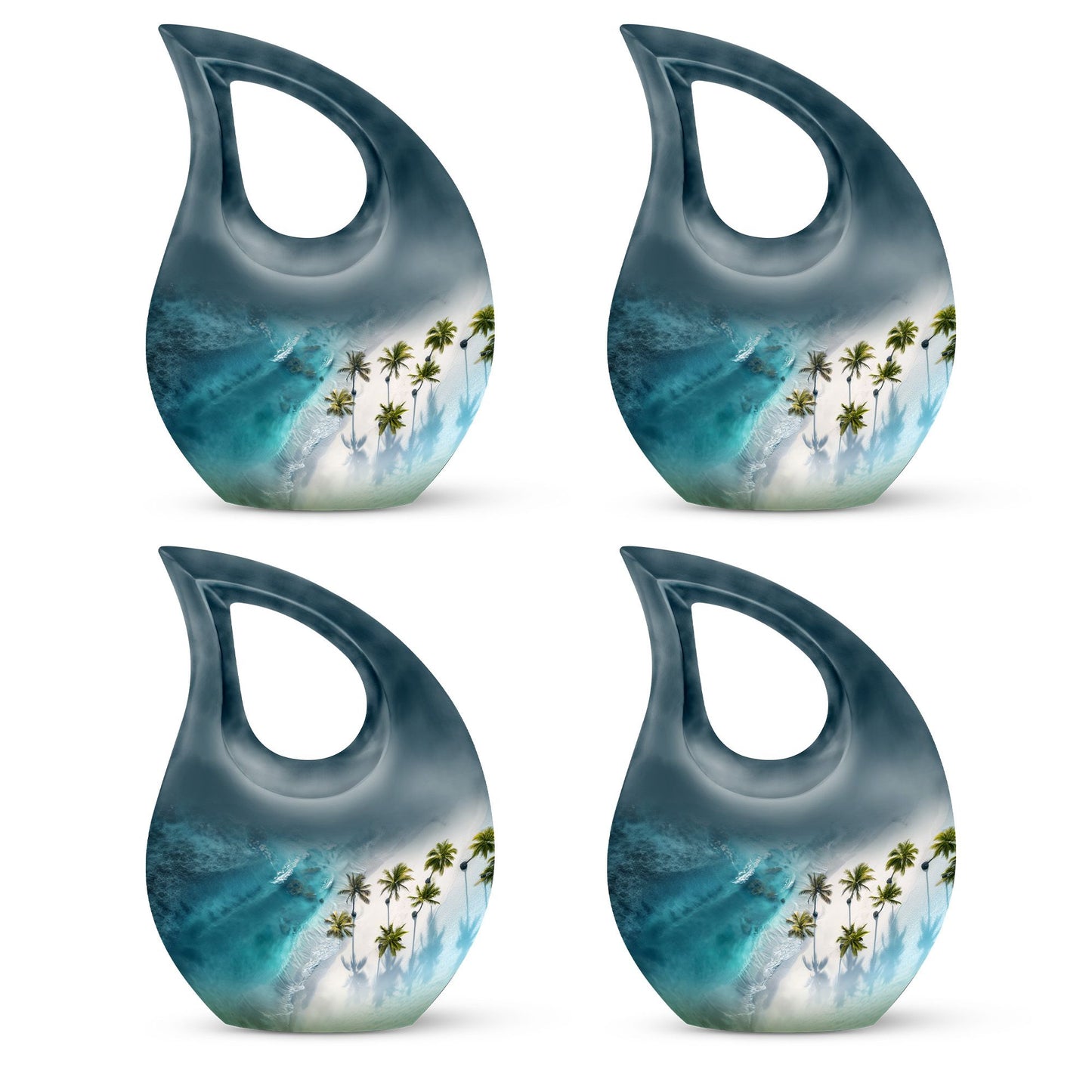 Beach Theme 3 Inch Keepsake Pack of 4