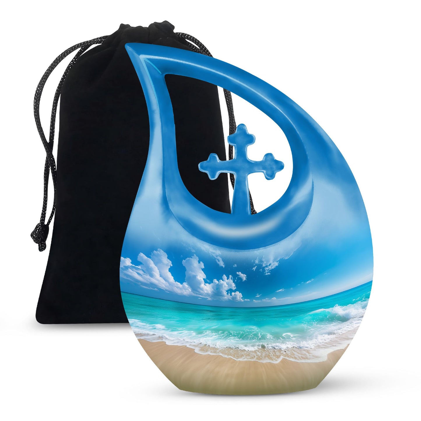 Beach Theme Large Urn 10 Inch