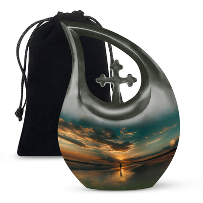 Beach Theme Large Urn 10 Inch