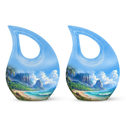 Beach Theme 3 Inch Keepsake Pack of 2