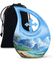 Beach Urn Tribute - Compact Memorial Urn for Cherished Human Ashes