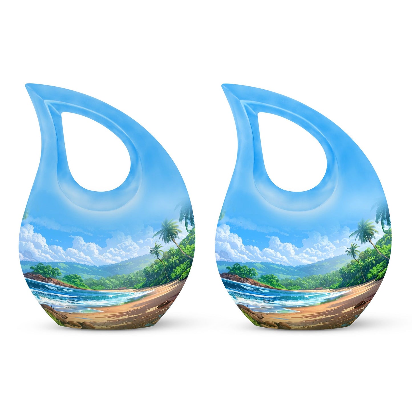 Beach Theme 3 Inch Keepsake Pack of 2