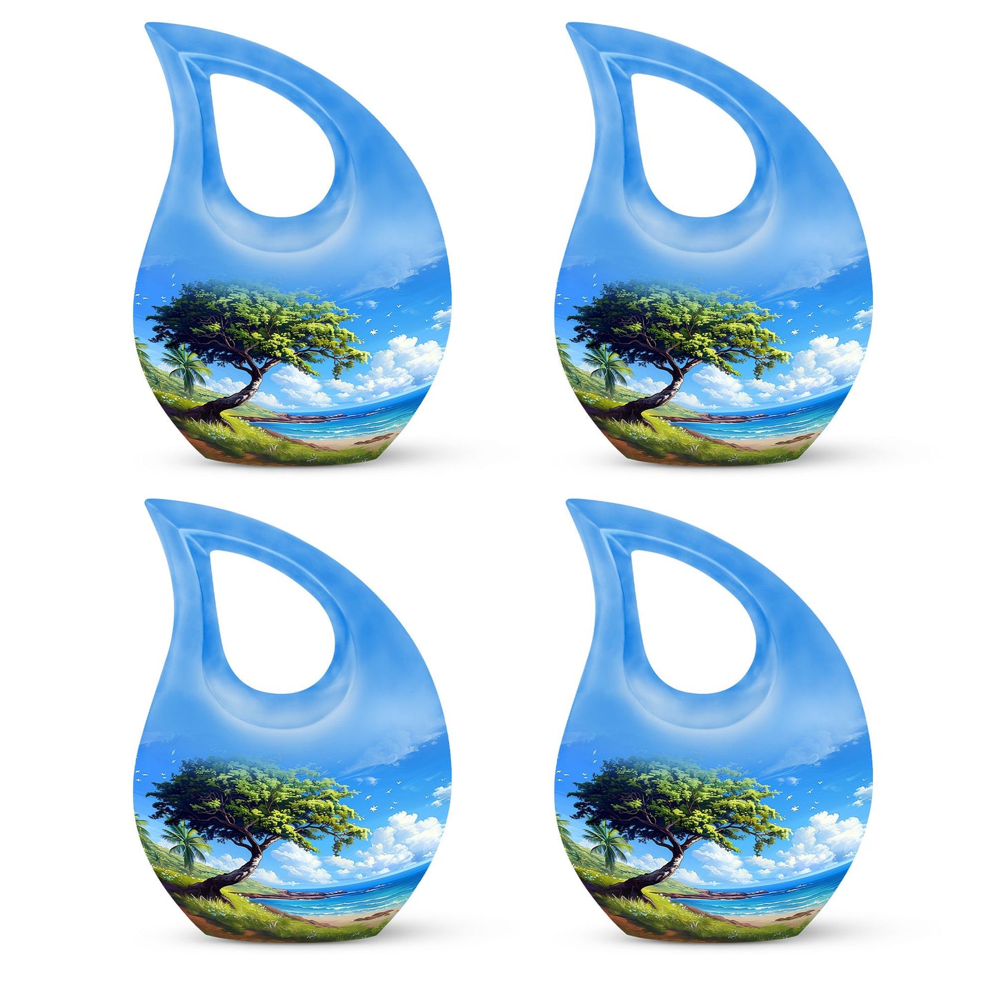Beach Theme 3 Inch Keepsake Pack of 4