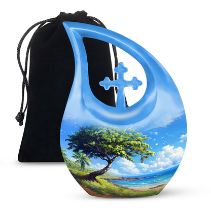 Beach Theme Large Urn 10 Inch