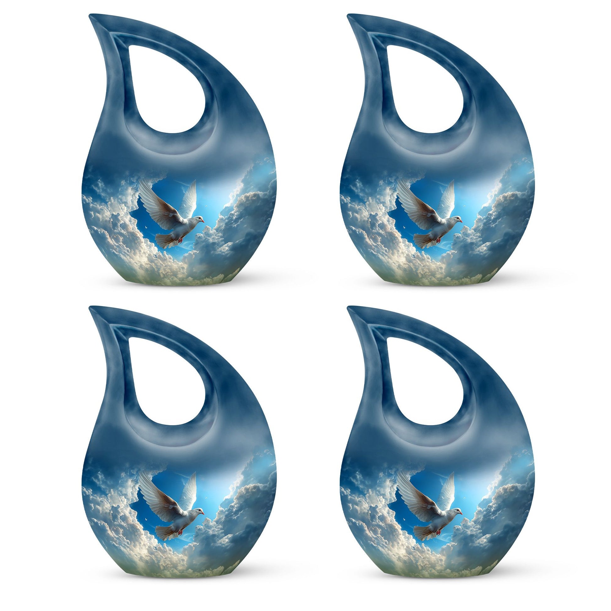 Dove Theme 3 Inch Keepsake Pack of 4