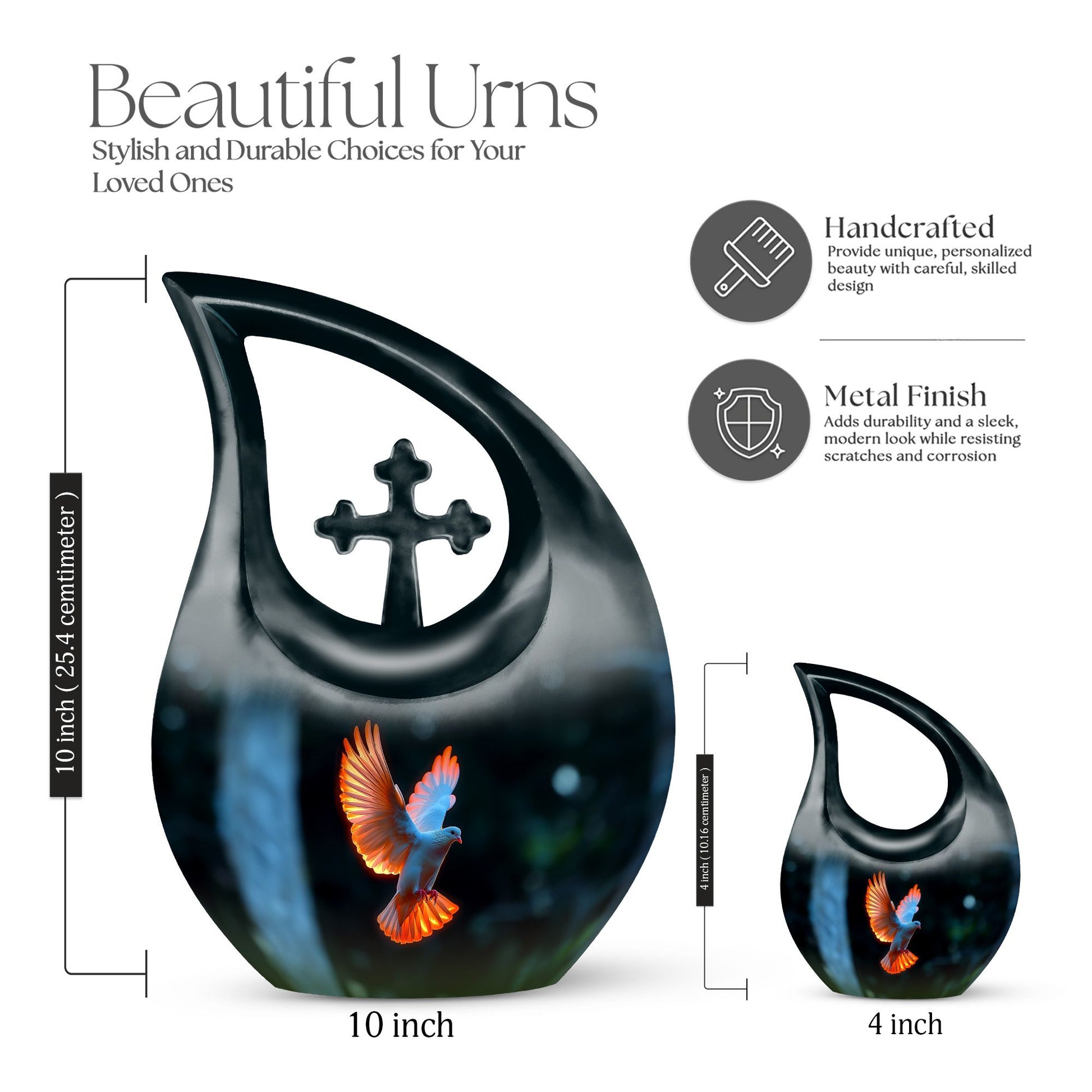 10-inch Dove Urn