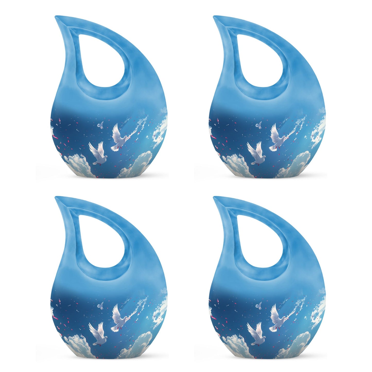 Dove Theme 3 Inch Keepsake Pack of 4