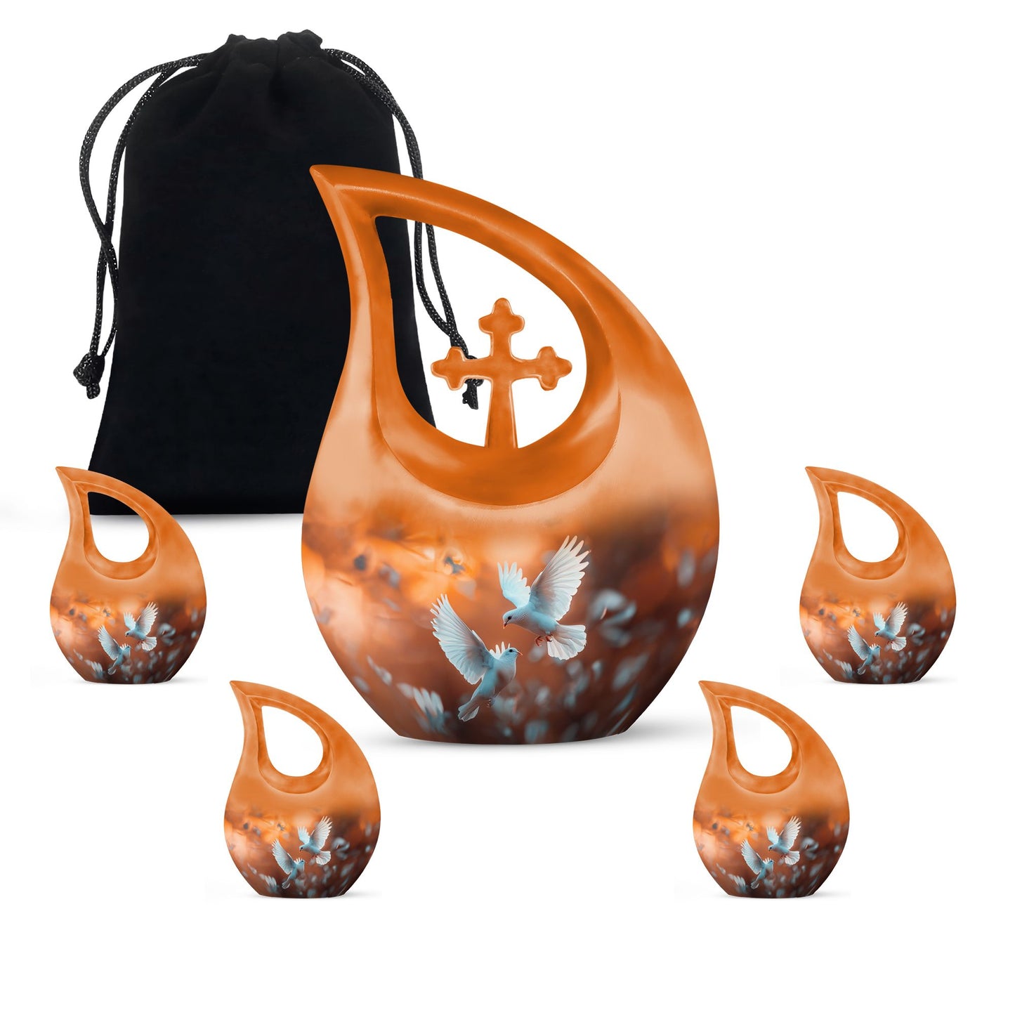 Personalized Bird Cremation Urn for Human Ashes - 10-inch, 200 cu in - Yatskia