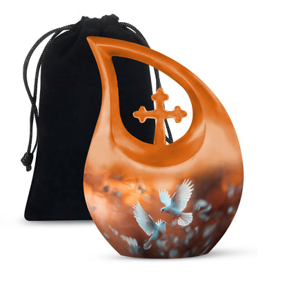 Dove Theme Large Urn 10 Inch