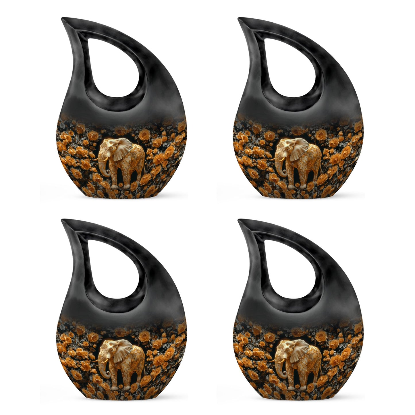 Elephant Theme 3 Inch Keepsake Pack of 4