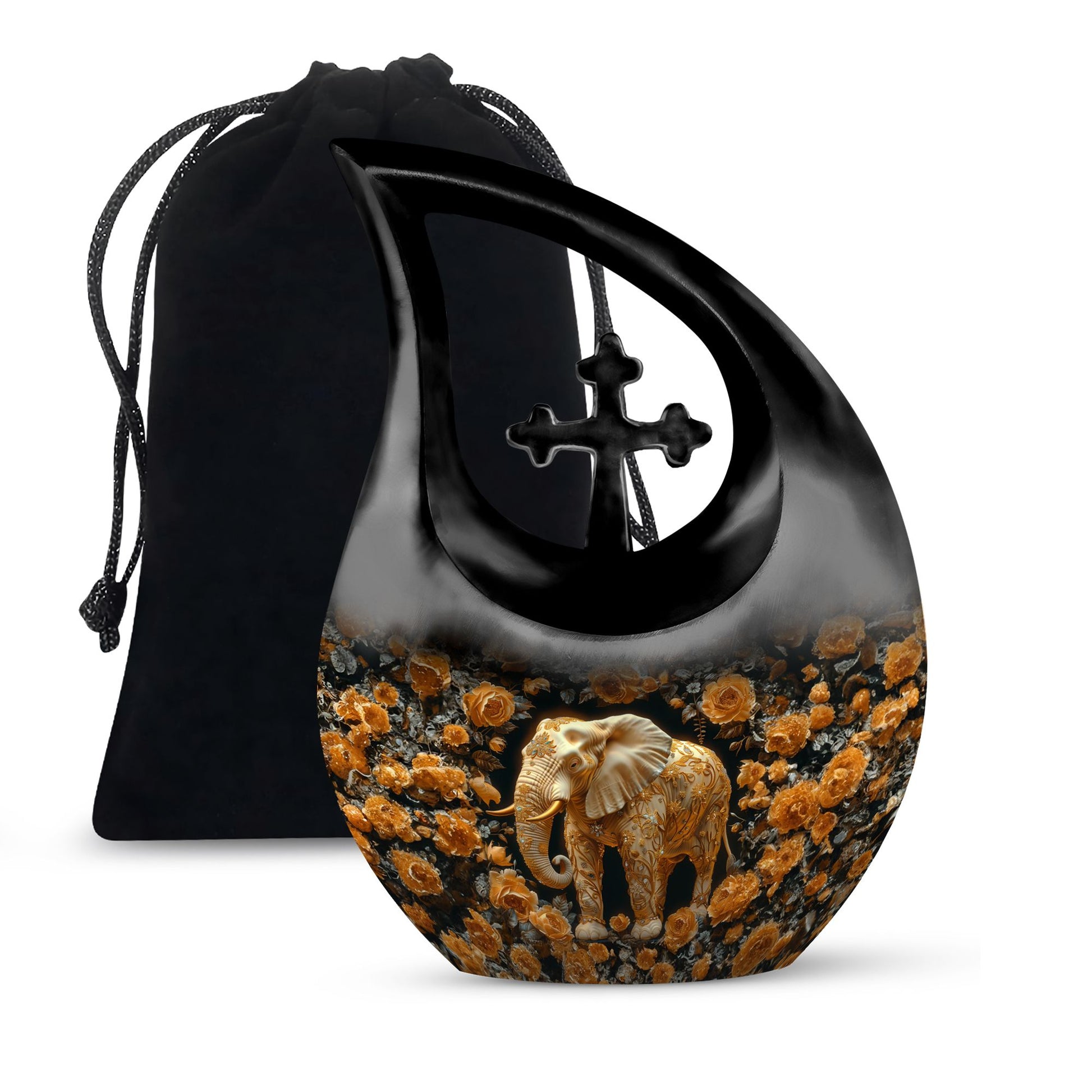 Elephant Tribute: Revere Range Personalized Memorial Urn