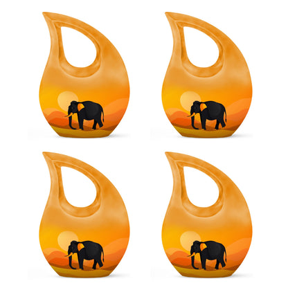 Elephant Theme 3 Inch Keepsake Pack of 4