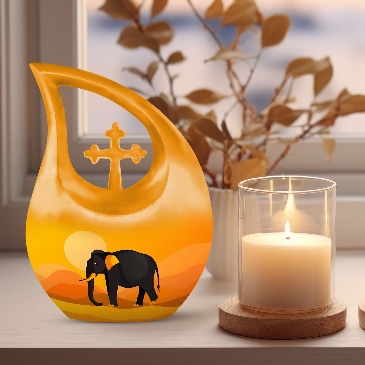 Elephant Urn for Human Ashes