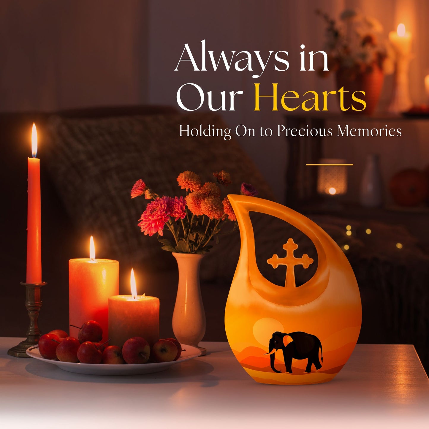 Elephant Urn for Human Ashes