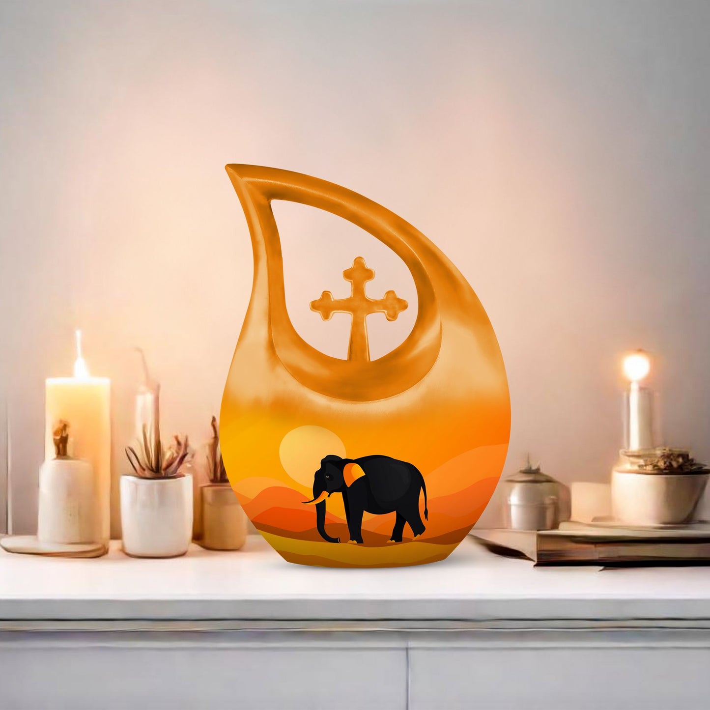 Elephant Urn for Human Ashes