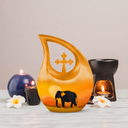 Elephant Urn for Human Ashes