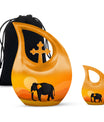 Elephant Commemoration - Large Human Ashes Memorial Urn