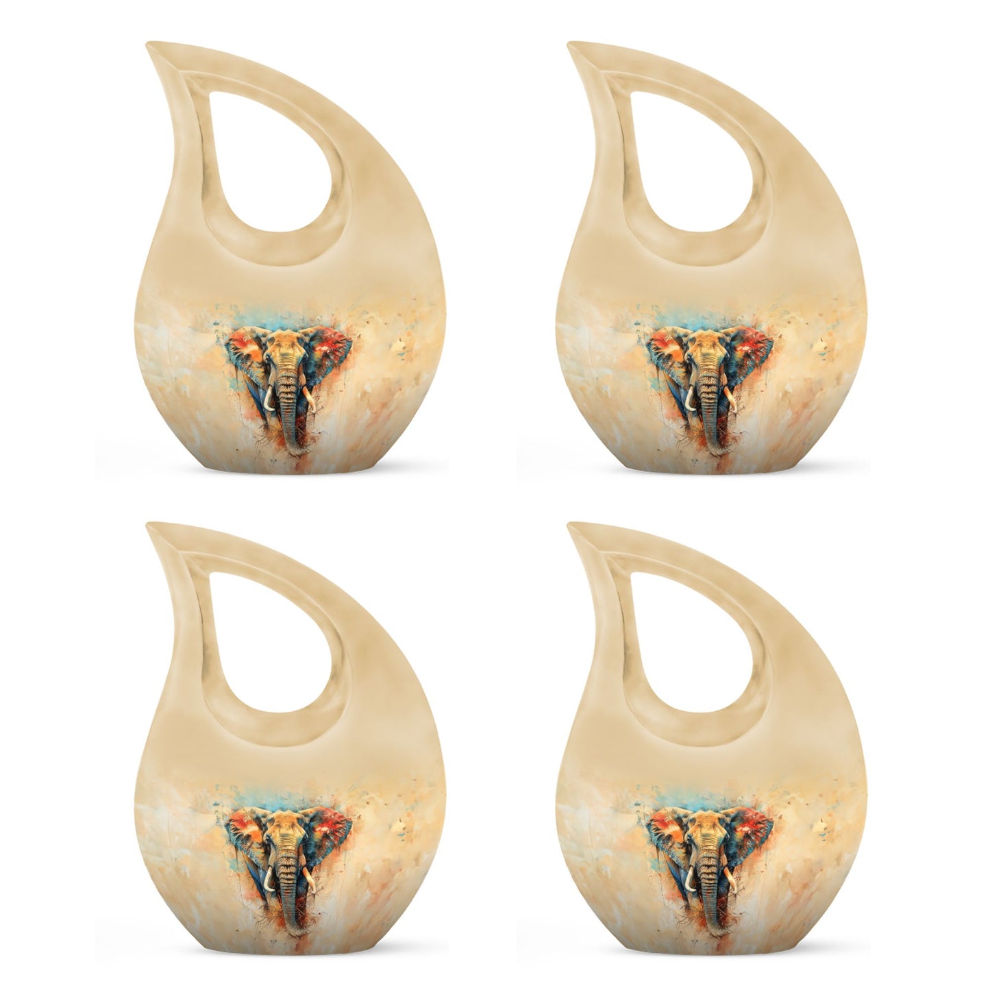 Elephant Theme 3 Inch Keepsake Pack of 4