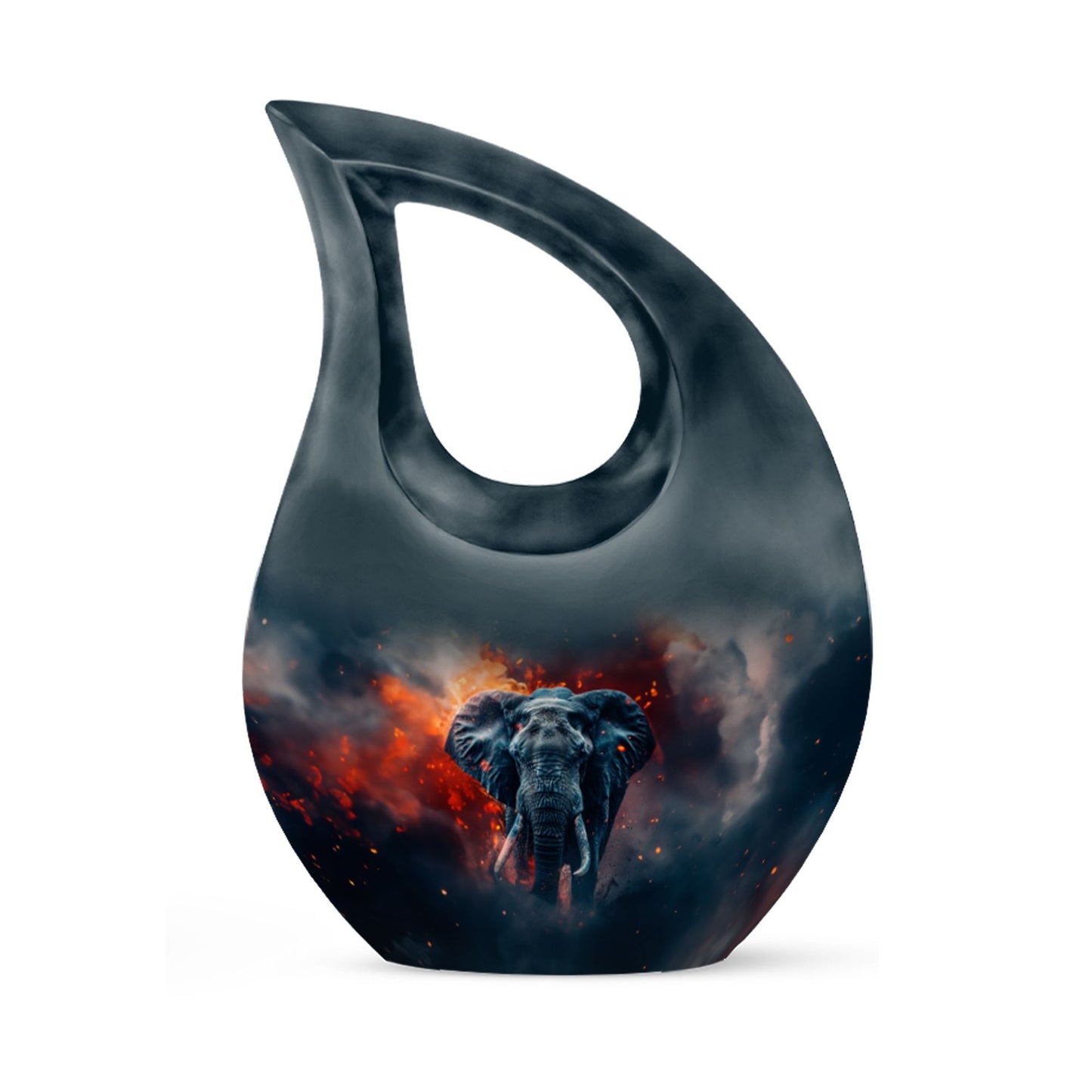 10-inch Aluminium Elephant Urn