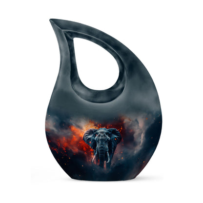 10-inch Aluminium Elephant Urn