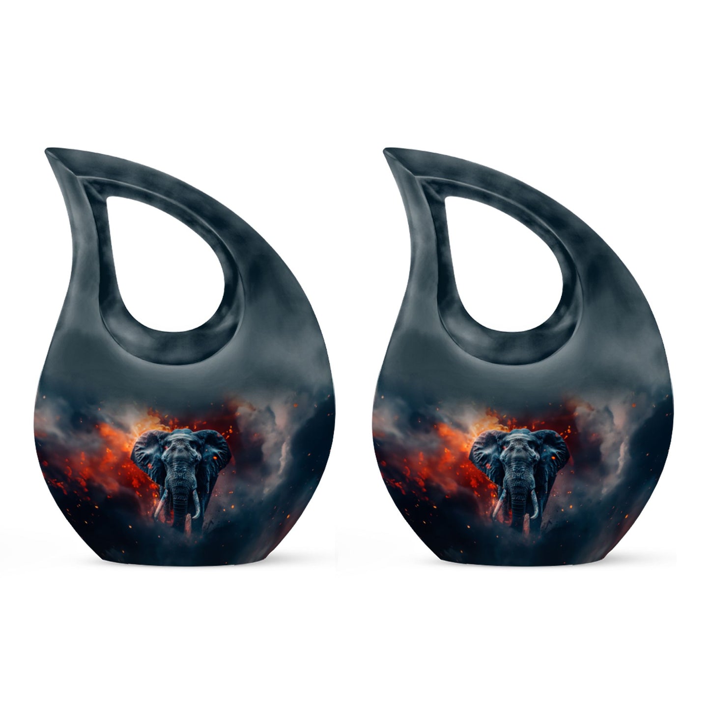 10-inch Aluminium Elephant Urn