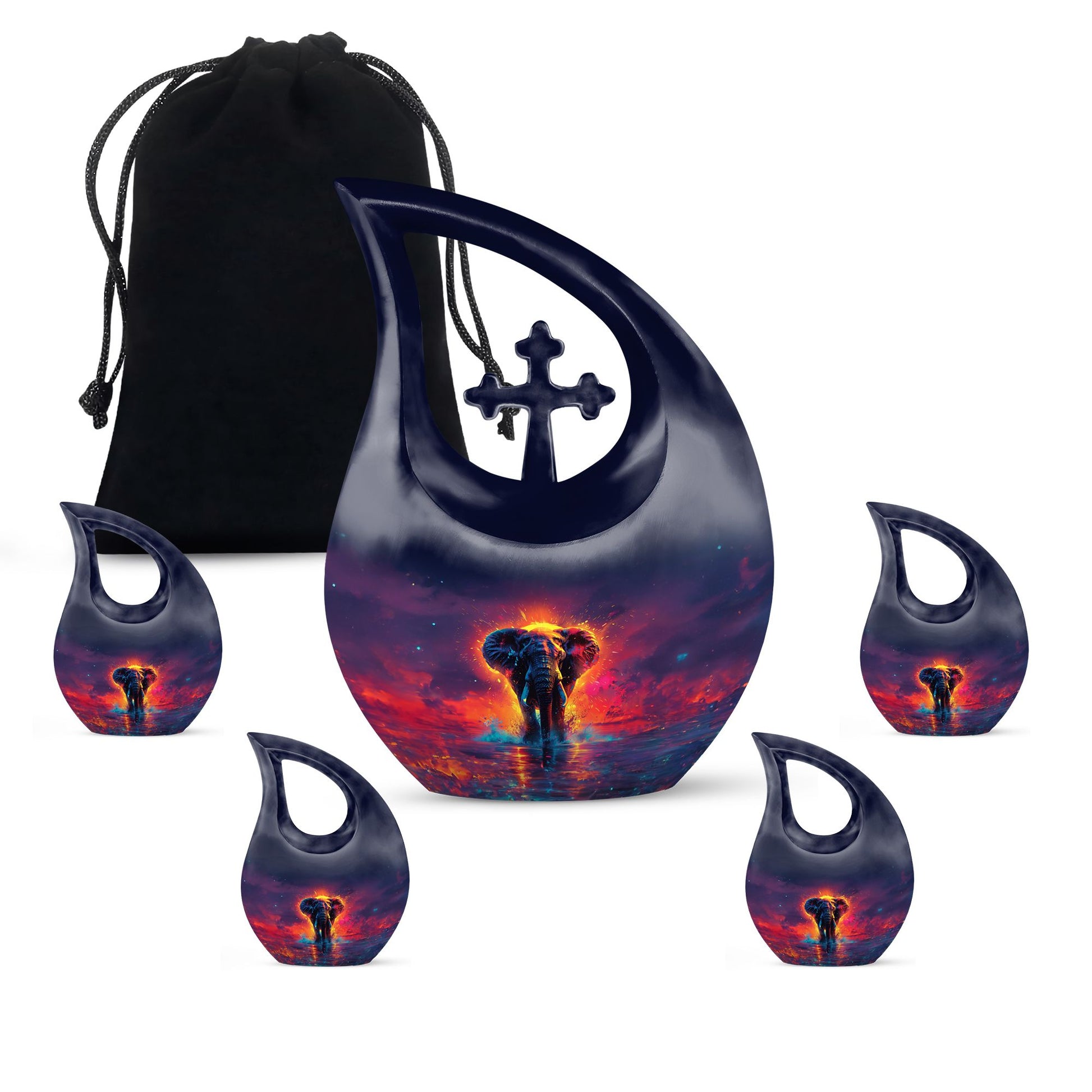 Elephant Tribute: Beautiful Memorial Urn For Mom Ashes