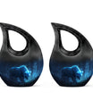 10-inch Bear-themed aluminium Companion Urn