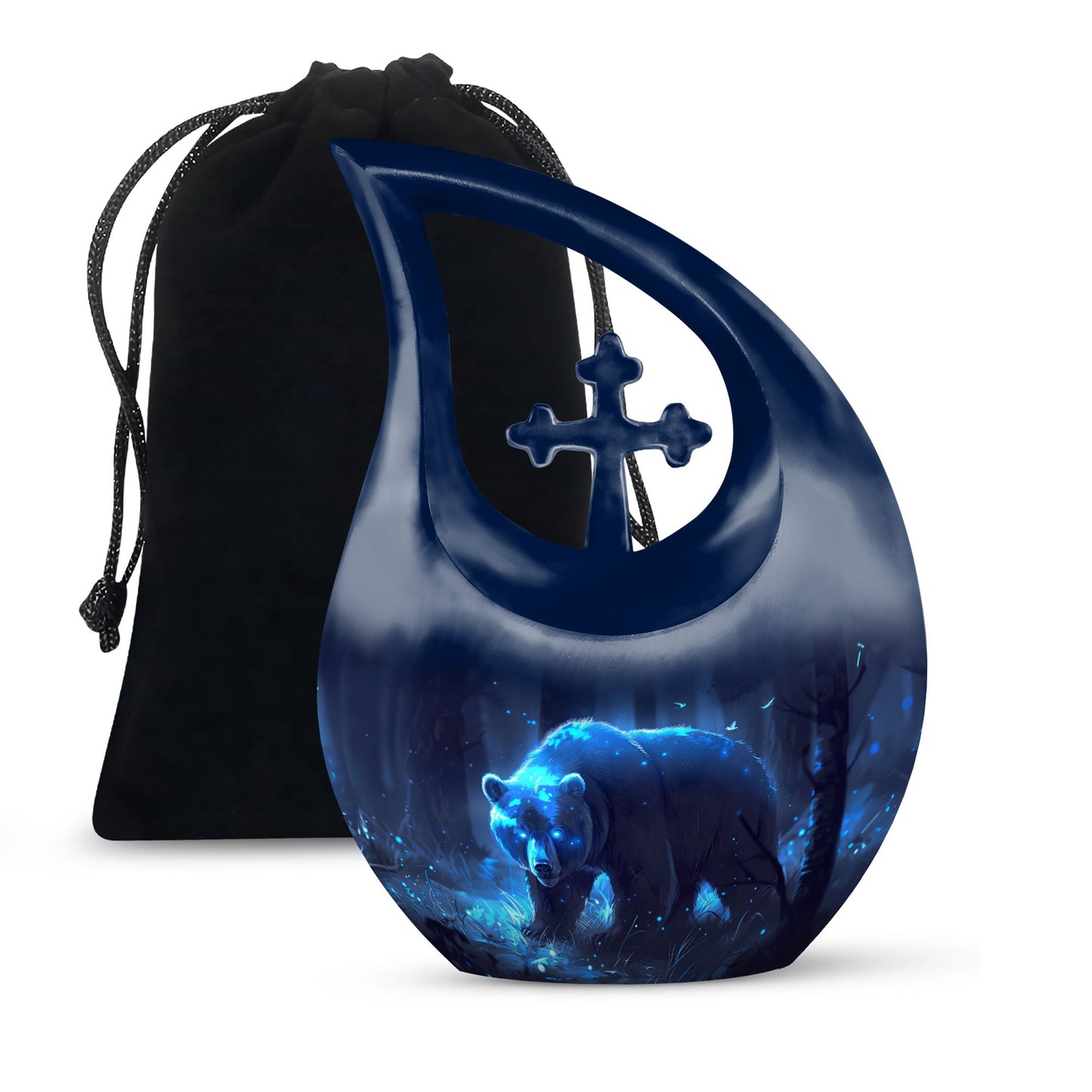 Personalized Bear Cremation Urn for Adult - 10-inch, 200 cu in - Yatskia