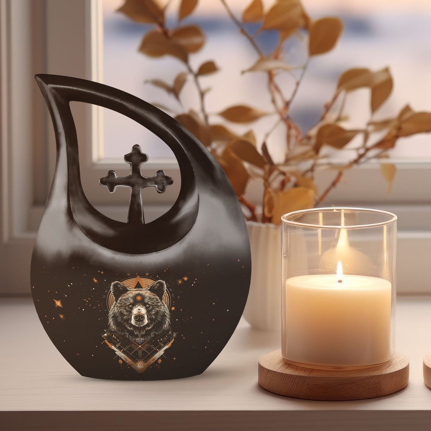 10-inch Bear Urn