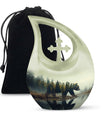 Bear Cremation Urn for Adults - Forest 10 Inch Urn For Adult Male & Female
