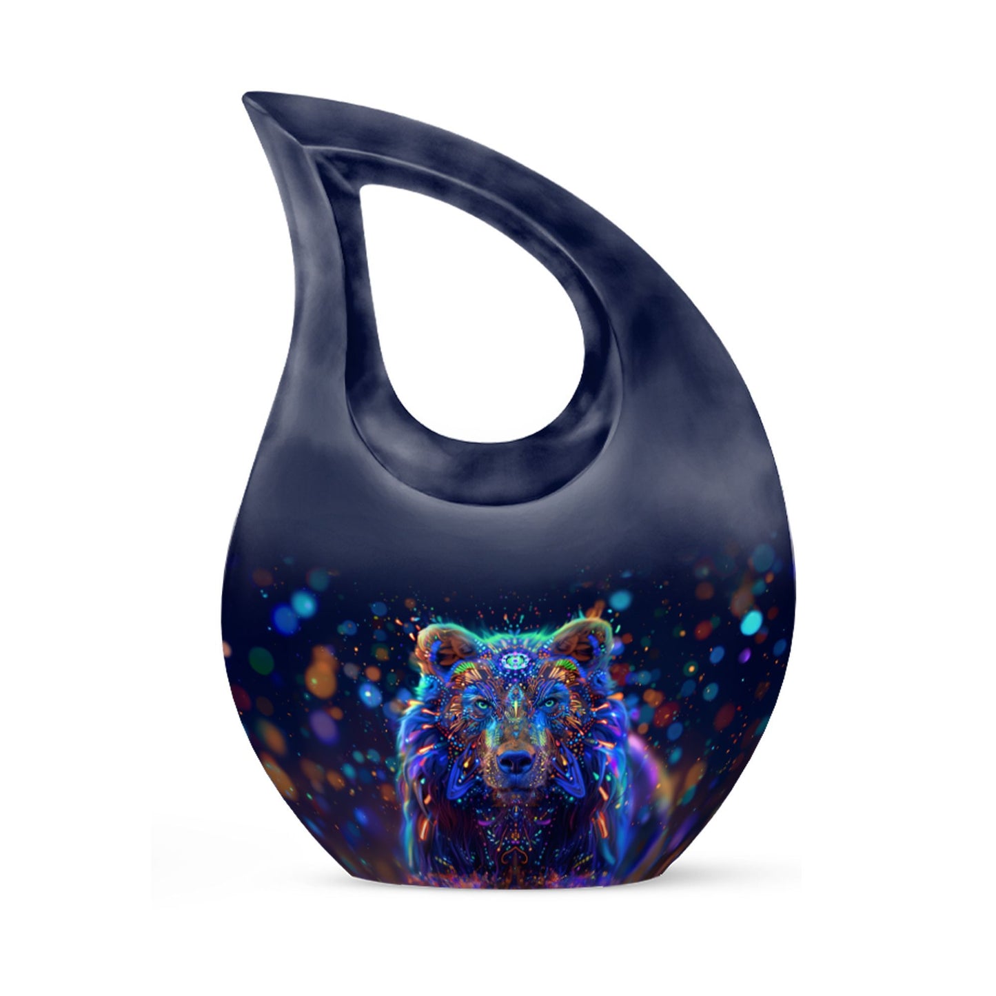 Bear themed Cross Drop Urn