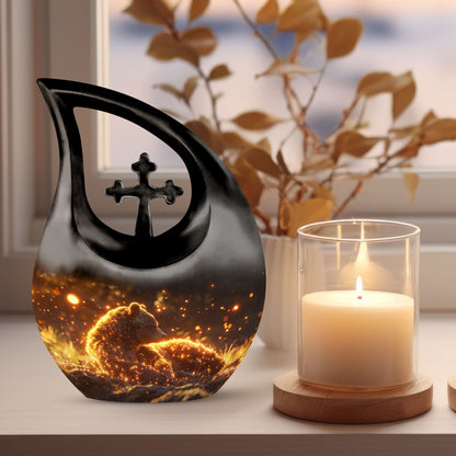 Bear-themed Extra Large Urn