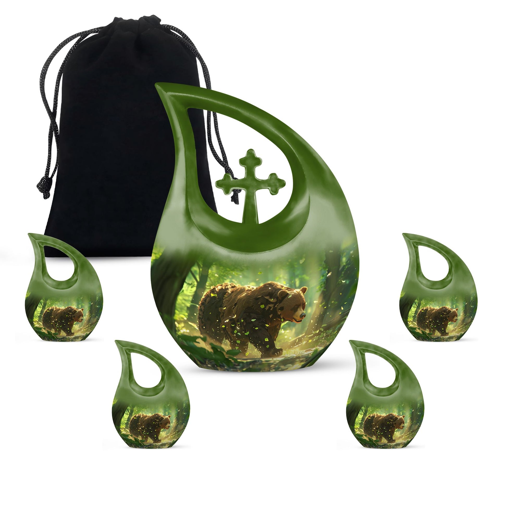 Bear Urn: Cremation Container For Cremated Human Ashes