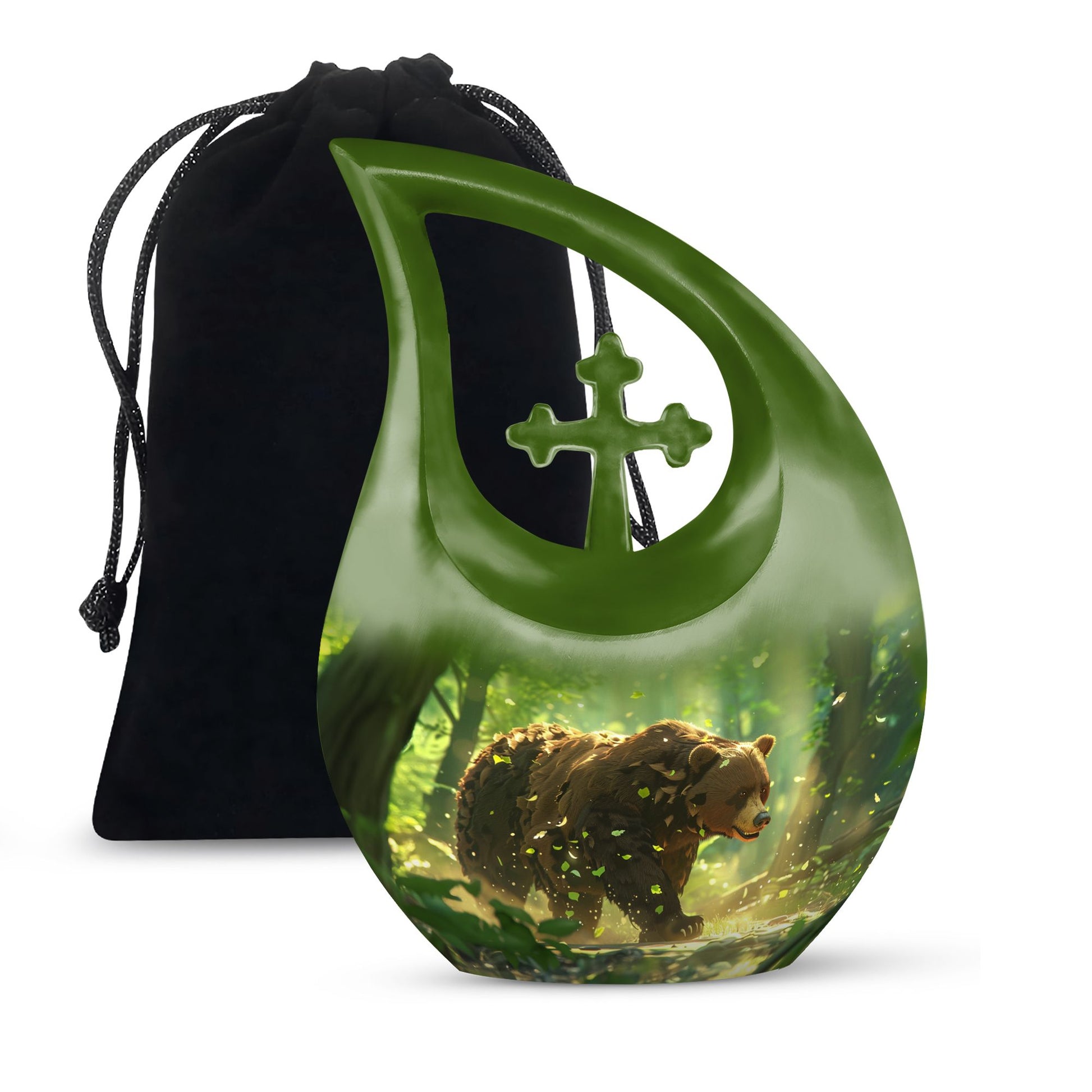 Bear Urn: Cremation Container For Cremated Human Ashes