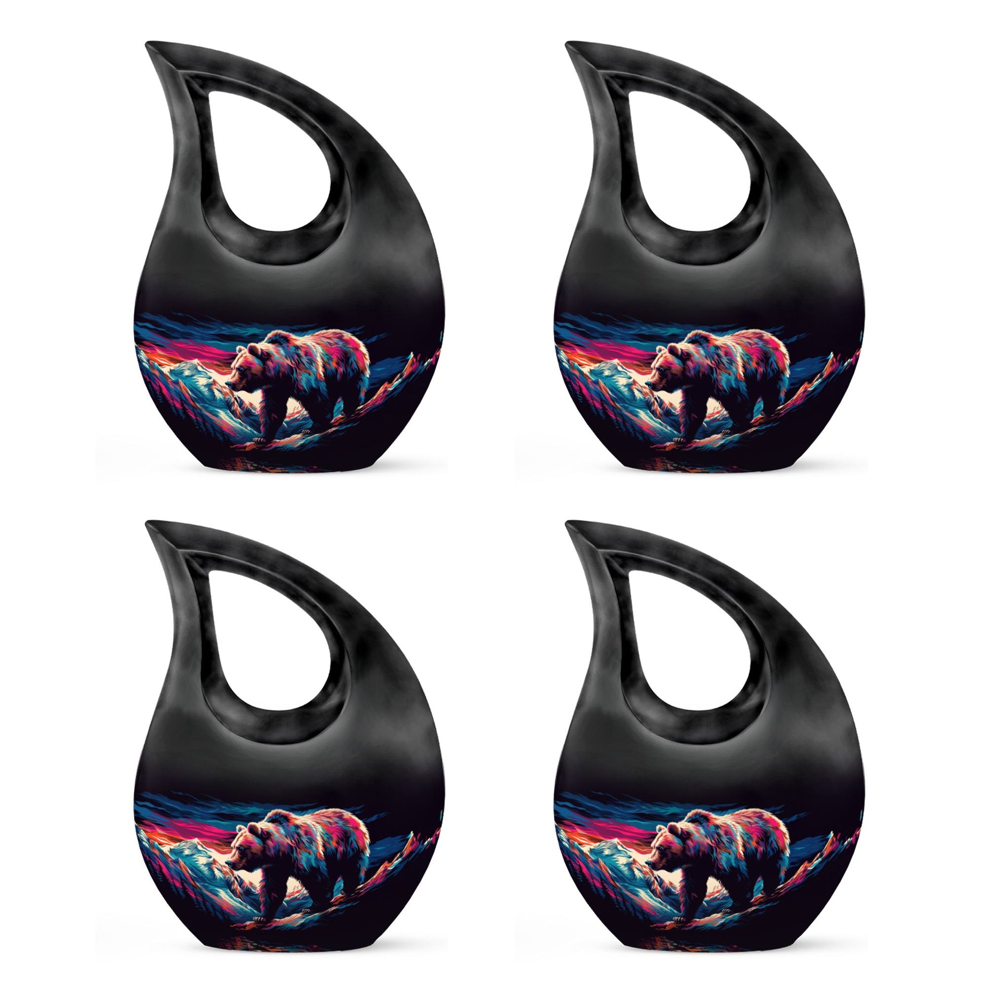 Bear Theme 3 Inch Keepsake Pack of 4