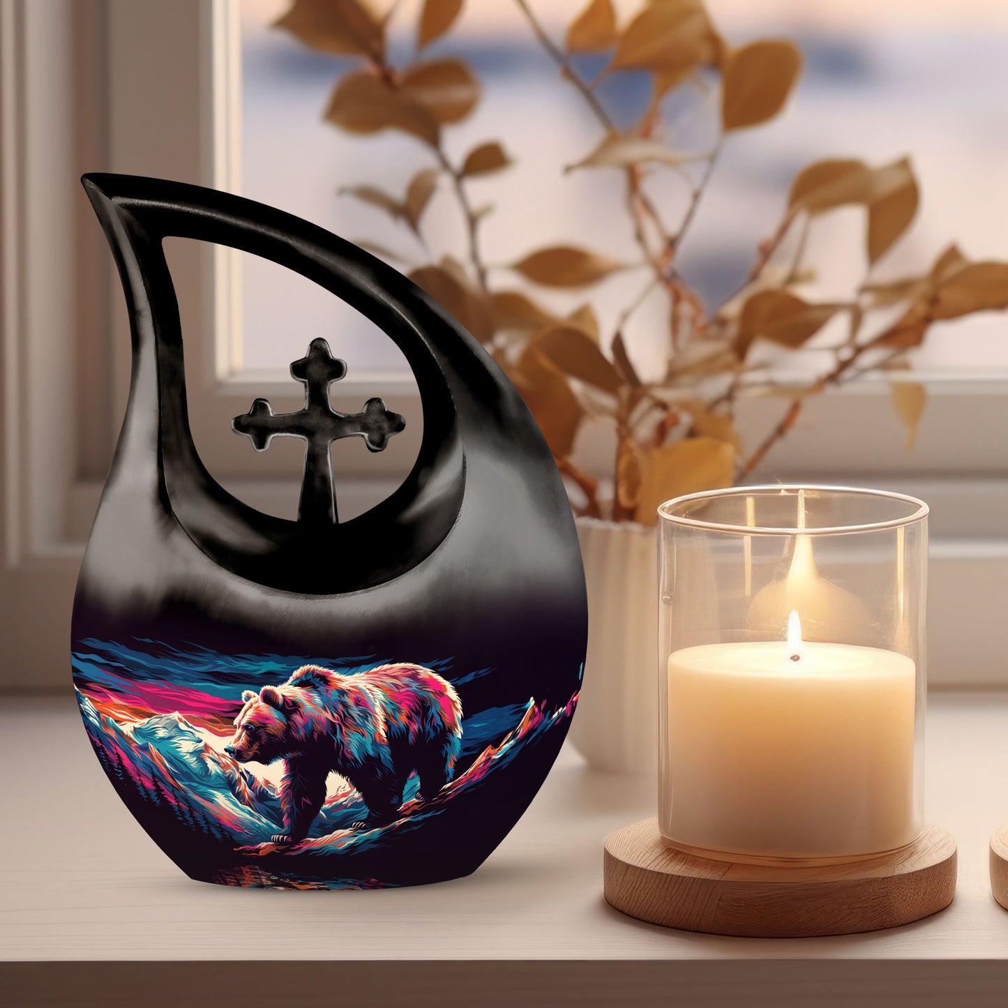 10-inch Bear Urn