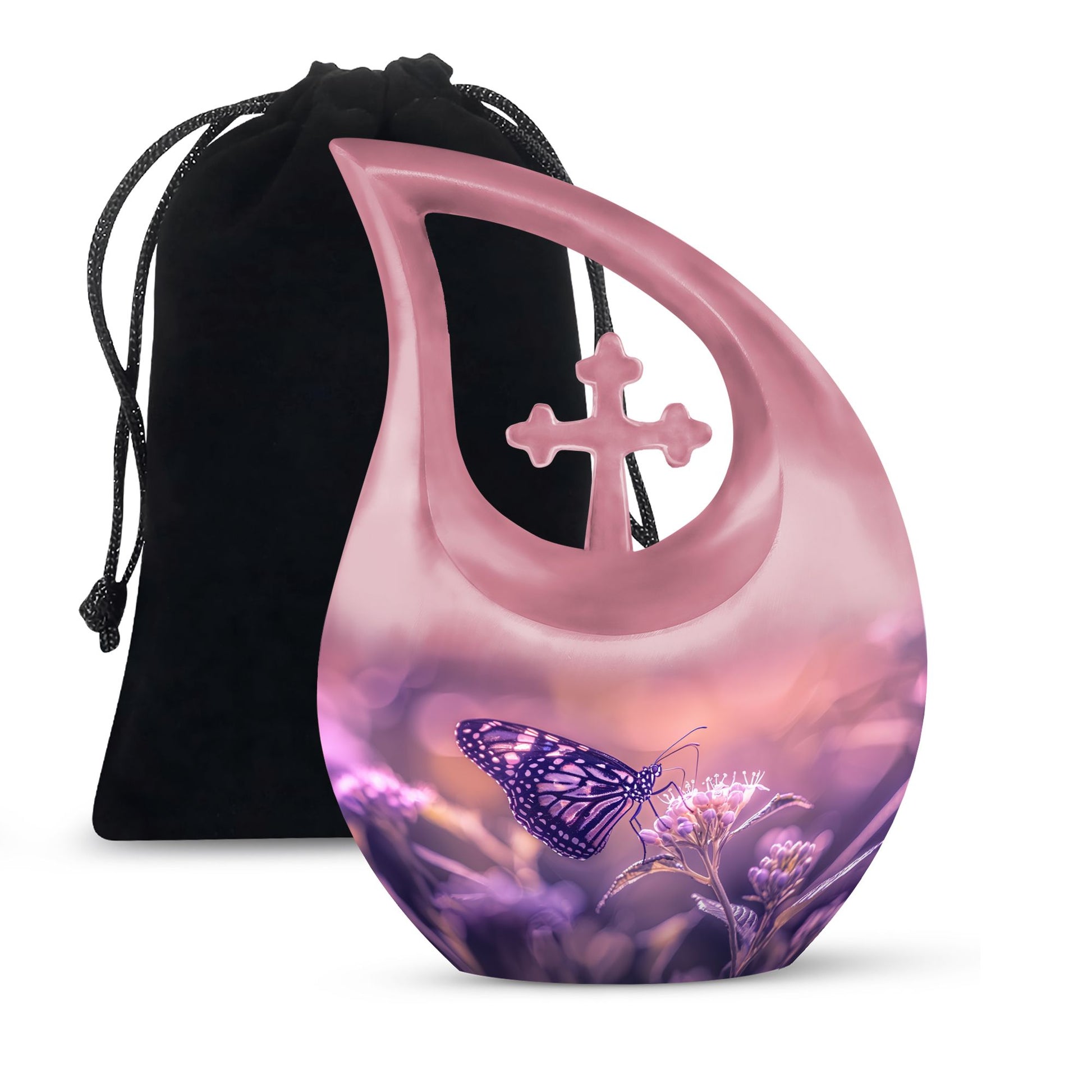 Butterfly Theme Large Urn 10 Inch