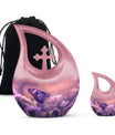 Pink Butterfly Memorial Urn for Loving Memories - Urns For Ashes For Adults